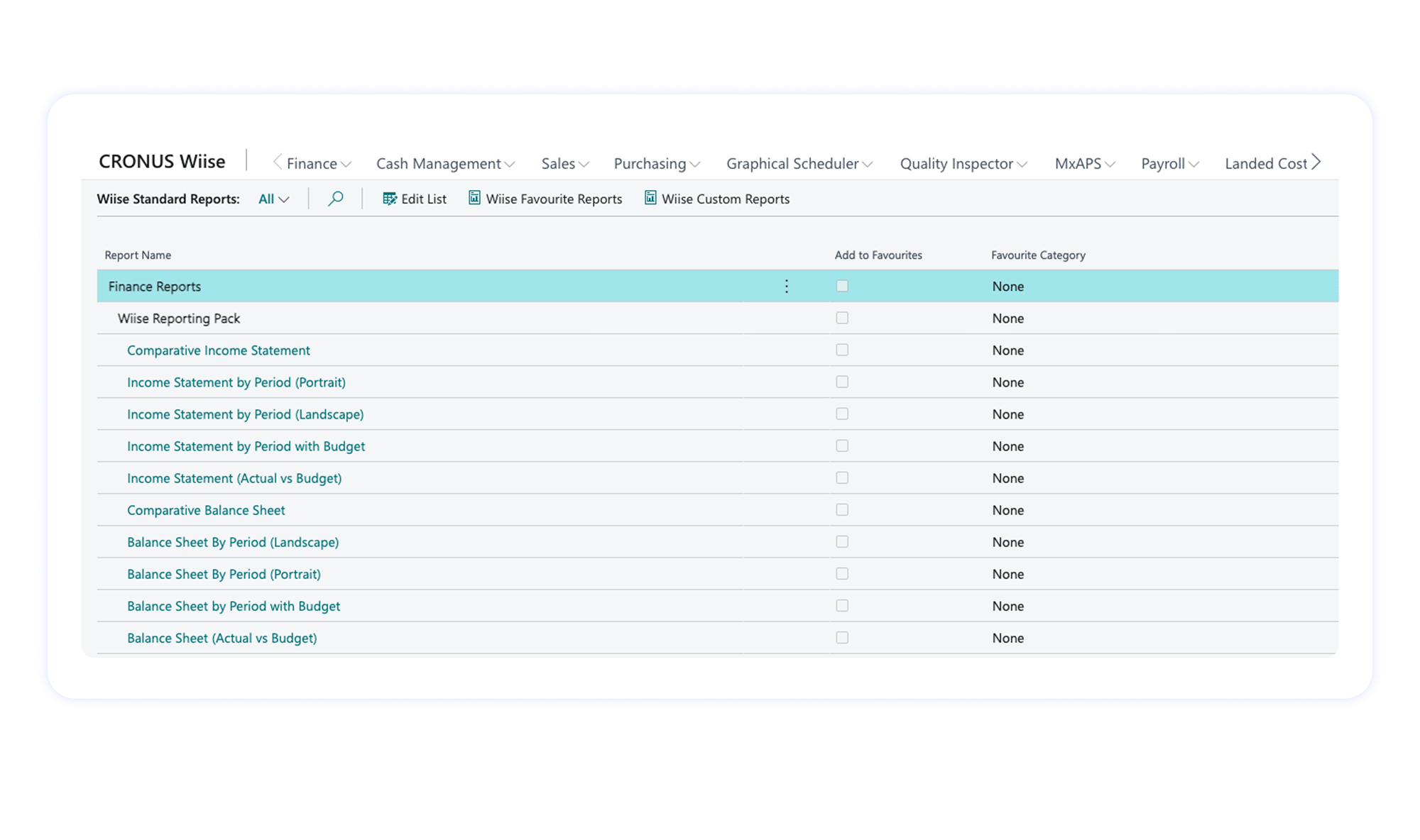 3 - Wiise customised reports
