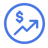 Increase costs icon