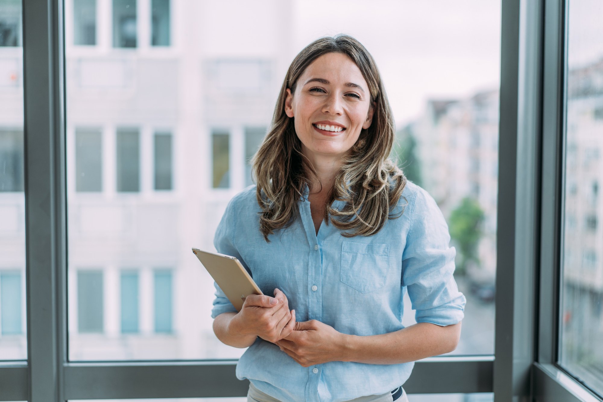Smiling woman