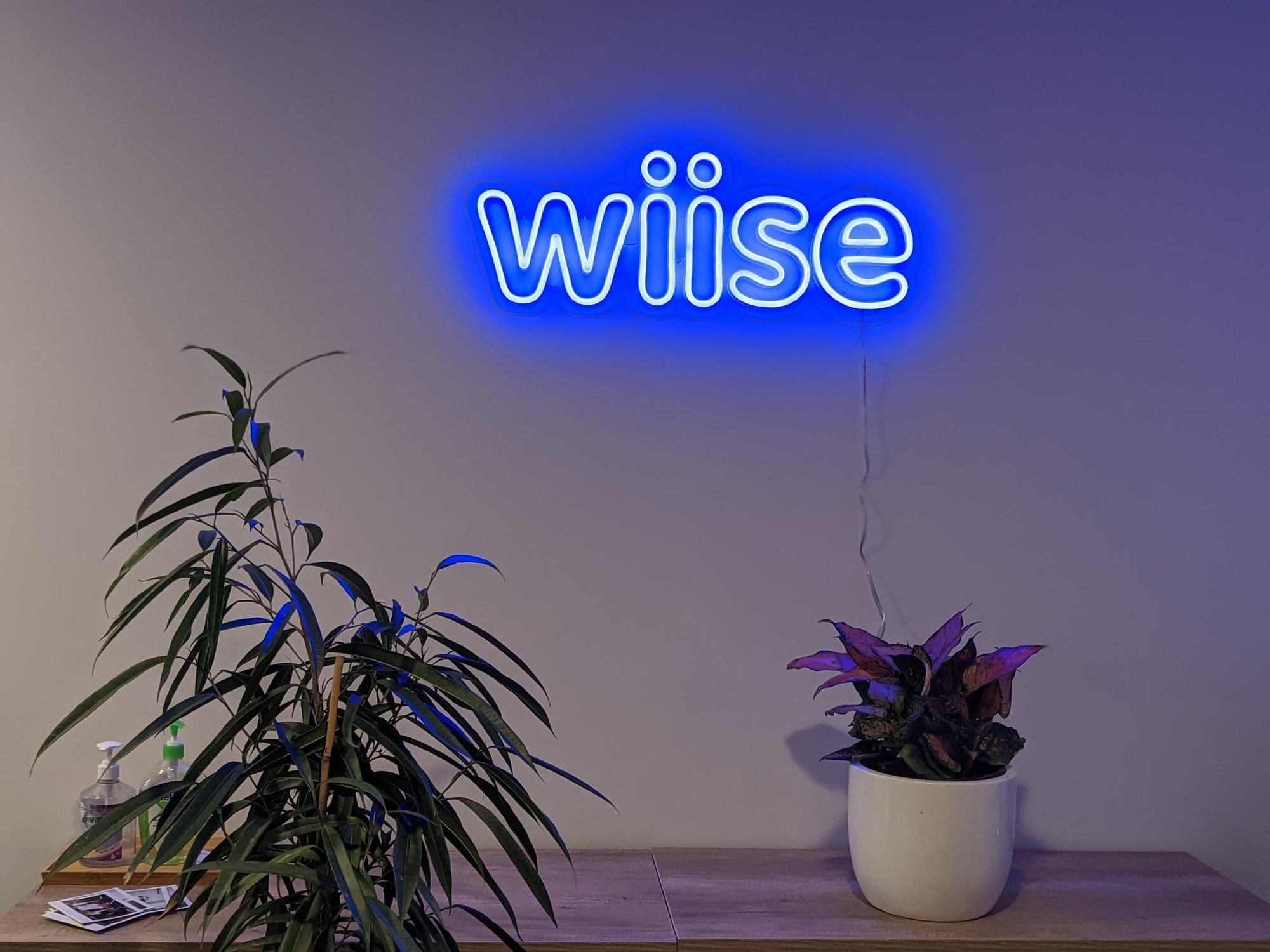 Wiise neon sign