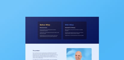 Wiise customers website page