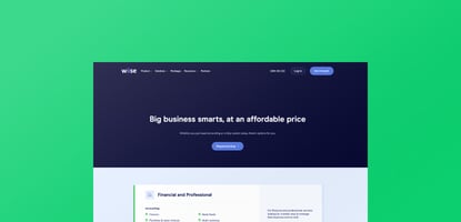 Wiise pricing website page