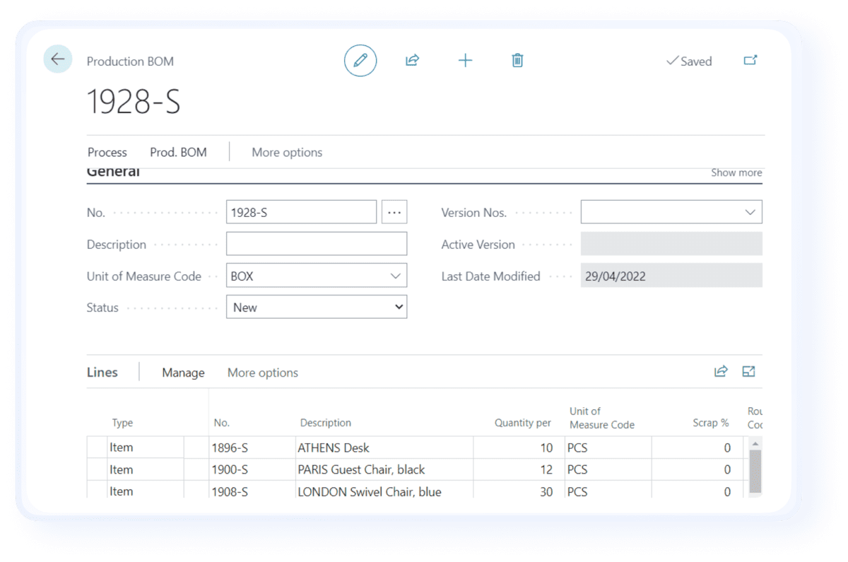 Wiise product production details