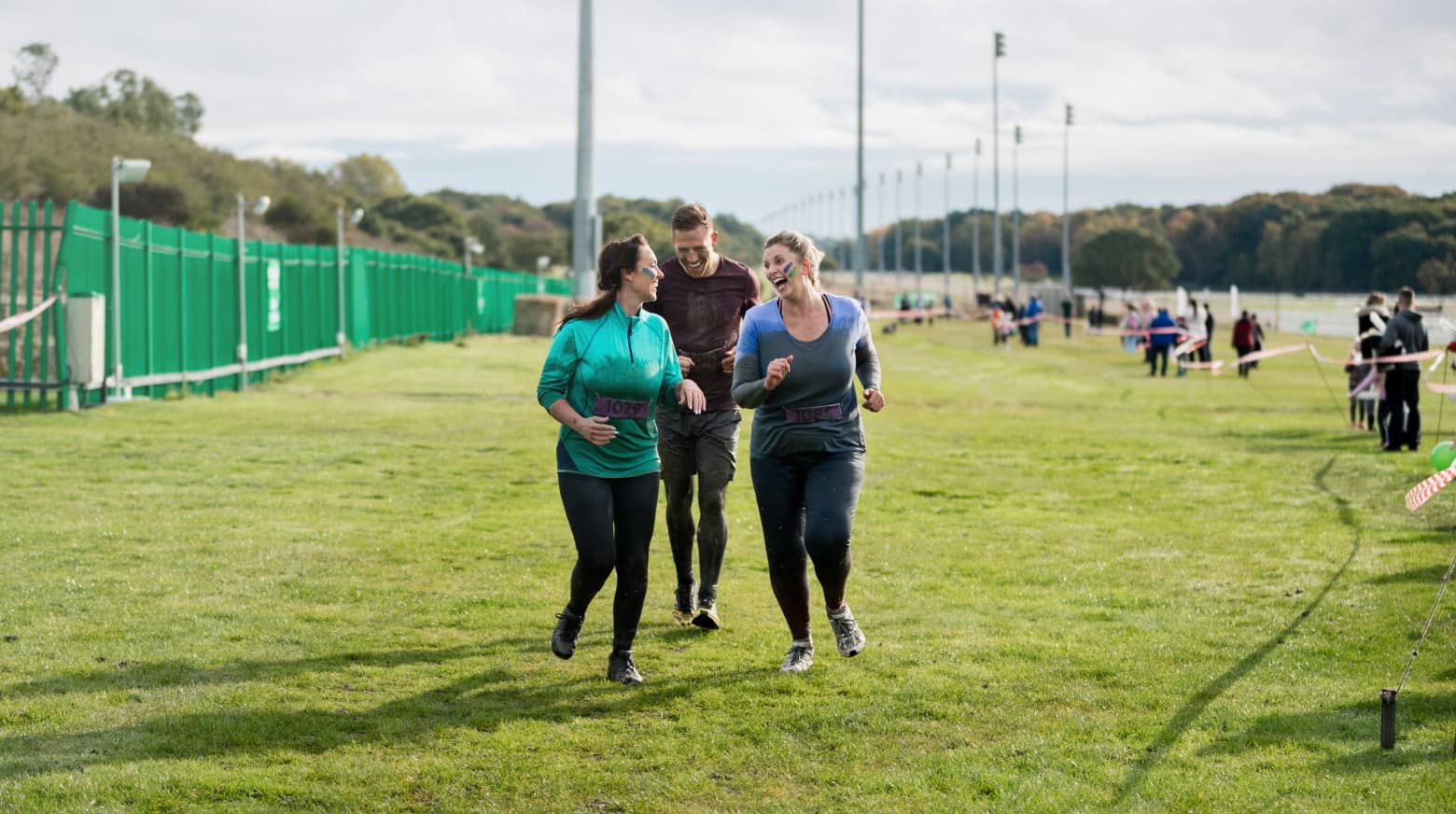 People in a fundraising race